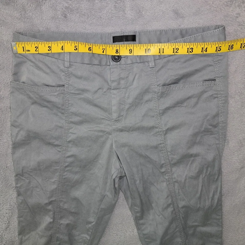 ATM Anthony Thomas Melillo Pants Women Size 8‎ Gray Chino Cargo Stretch